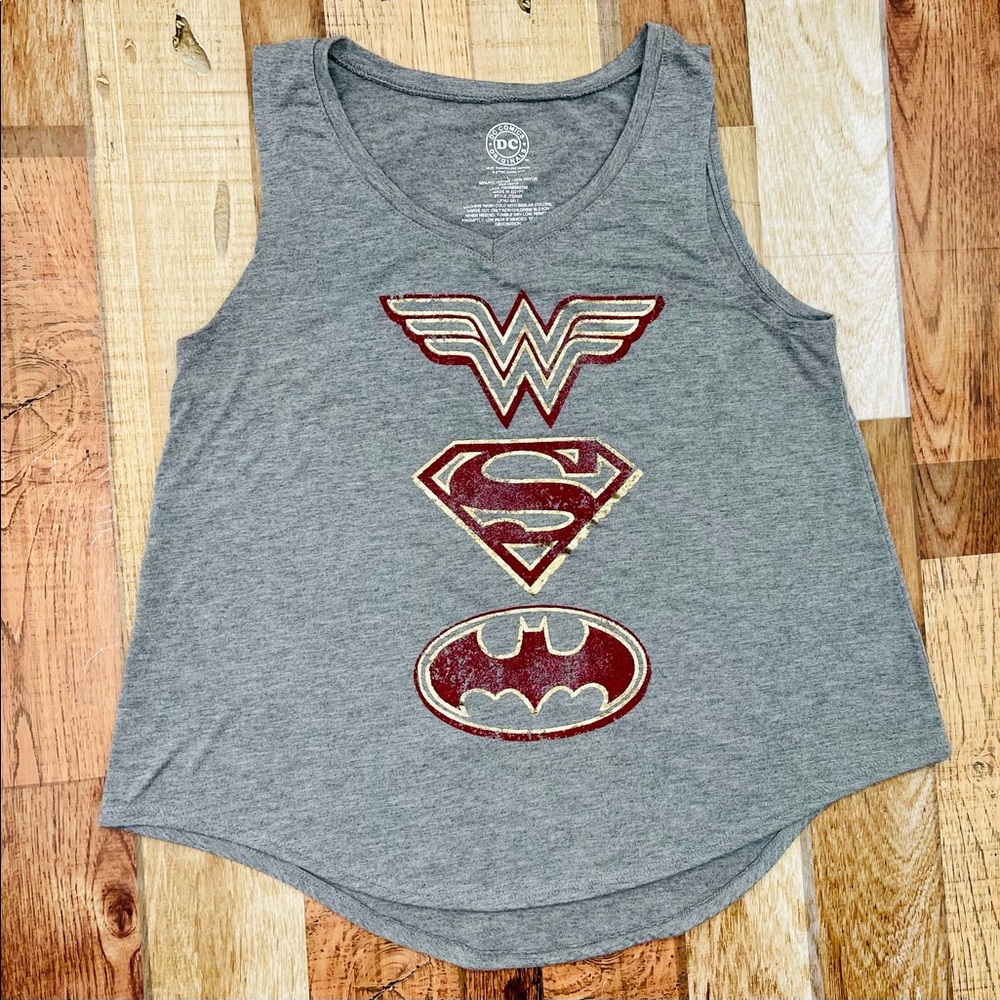 DC Comics Superhero Tank Top Size Large